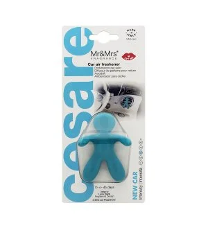 Mr&Mrs Fragrance Cesare New Car ambientador para carro azul-claro