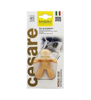 Cesare Noble Oud fragrância para carro dourada