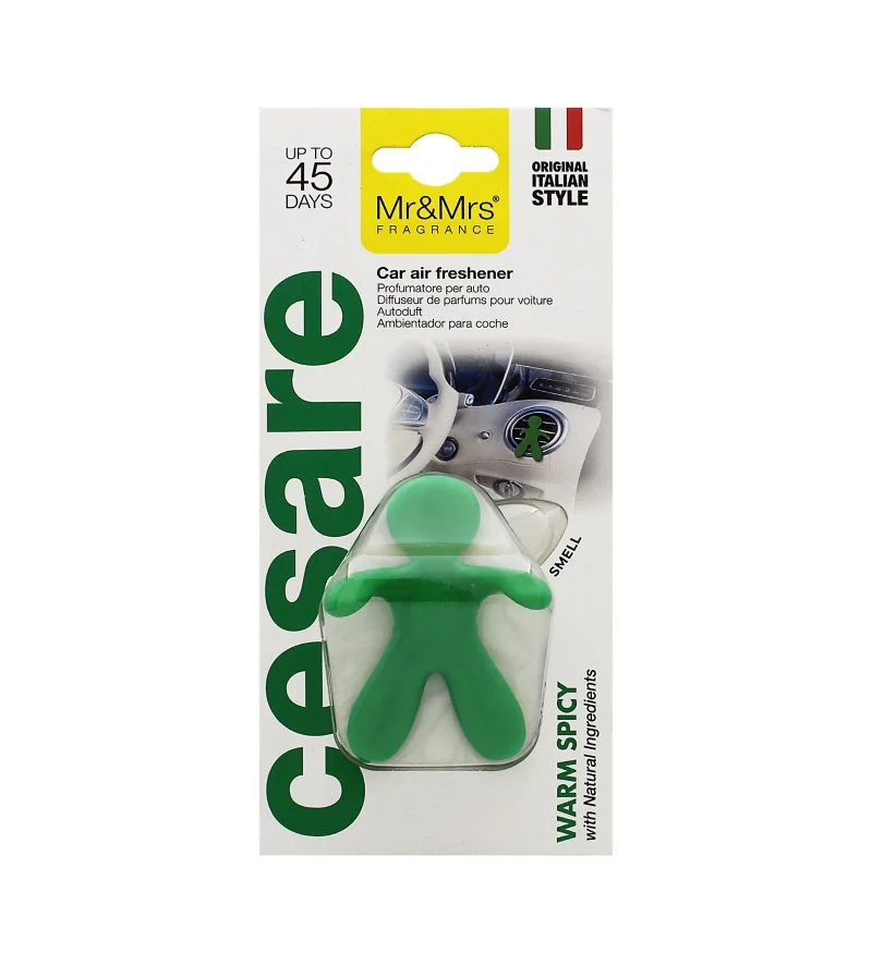 Cesare Warm Spicy ambientador para carro verde