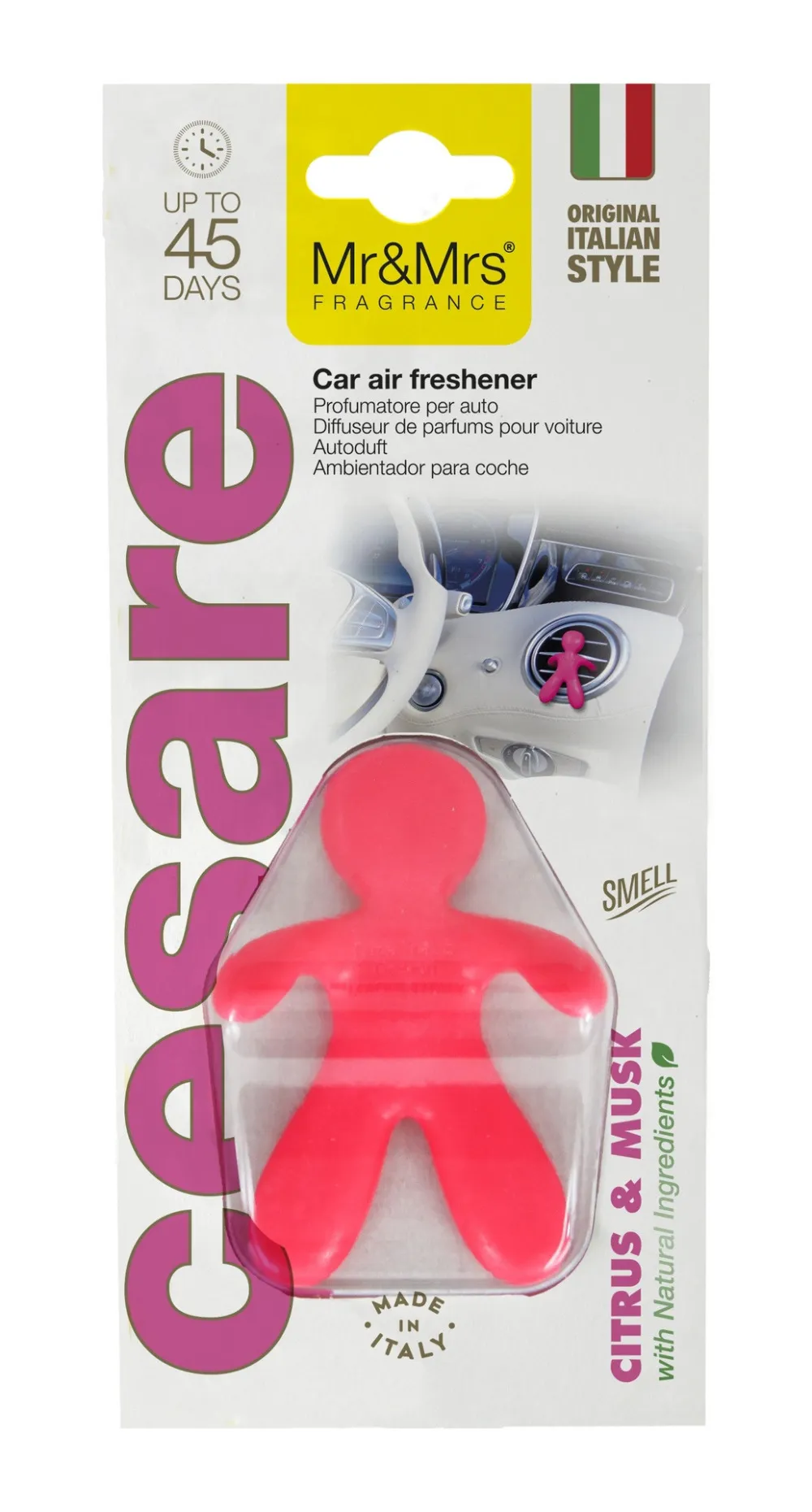 Cesare Citrus & Musk fragrância para carro Mr&Mrs Fragrance Cesare Citrus & Musk vůně do auta