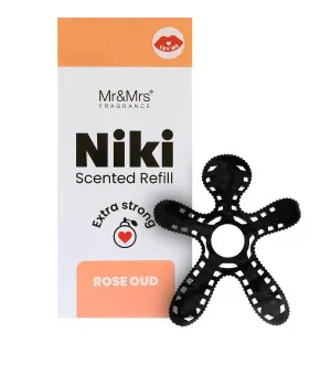 Mr&Mrs Fragrance Niki Rose Oud recarga de fragrância para carro