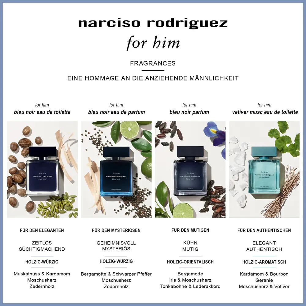 For Him Bleu Noir eau de parfum para homens 100 ml