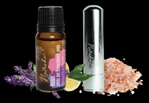 Natasha Conjunto de aromaterapia com inalador - Relax - lavanda e limão calmantes