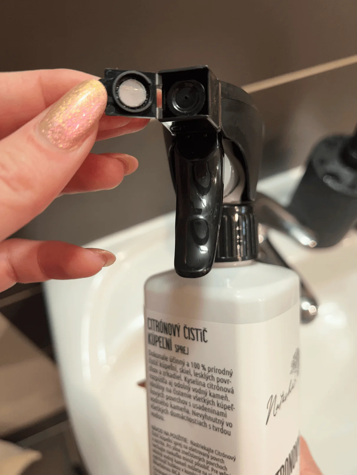 Natasha Limpador de casas de banho de limão - spray (500 ml) - adequado para lares com água dura