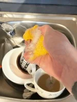 Natasha Gel para lavar louça de castanhas Capim-limão 500 ml - combate a gordura e é suave para a pele