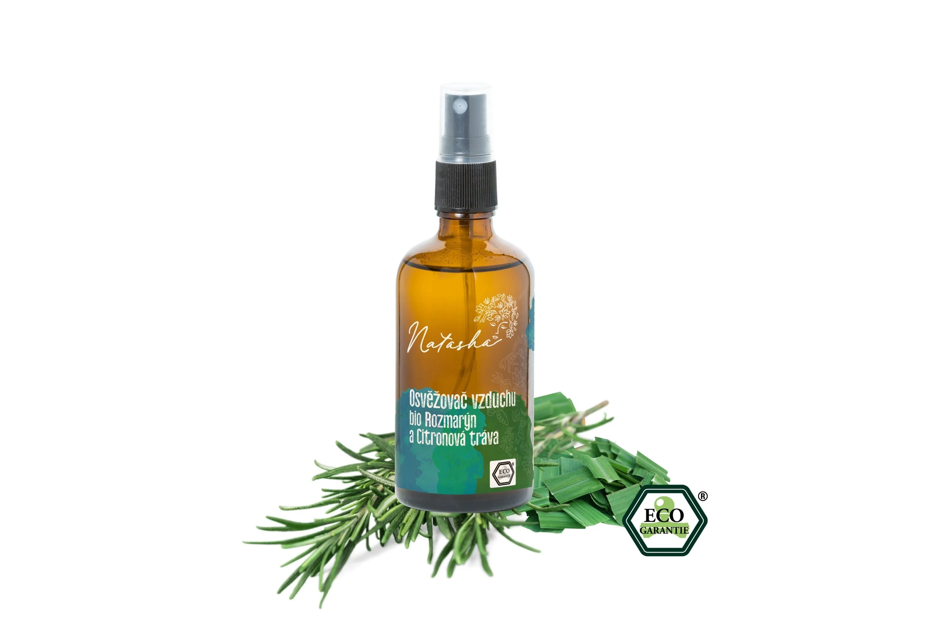 Natasha Ambientador - Alecrim e erva-príncipe (100 ml) - para melhor concentração
