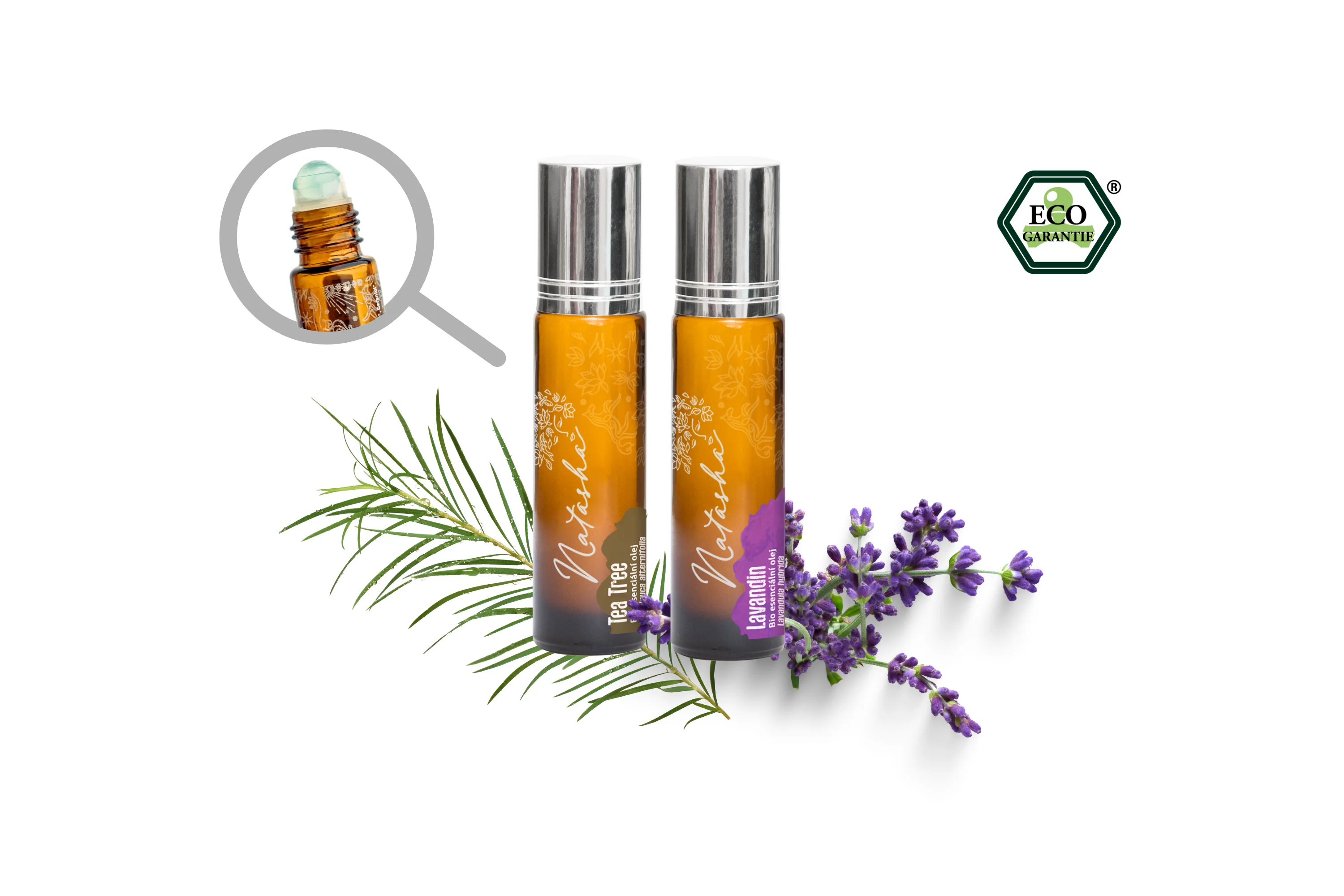 Natasha Roll-on de Óleo Essencial Tea Tree BIO (10 ml) - pequeno ajudante de viagem