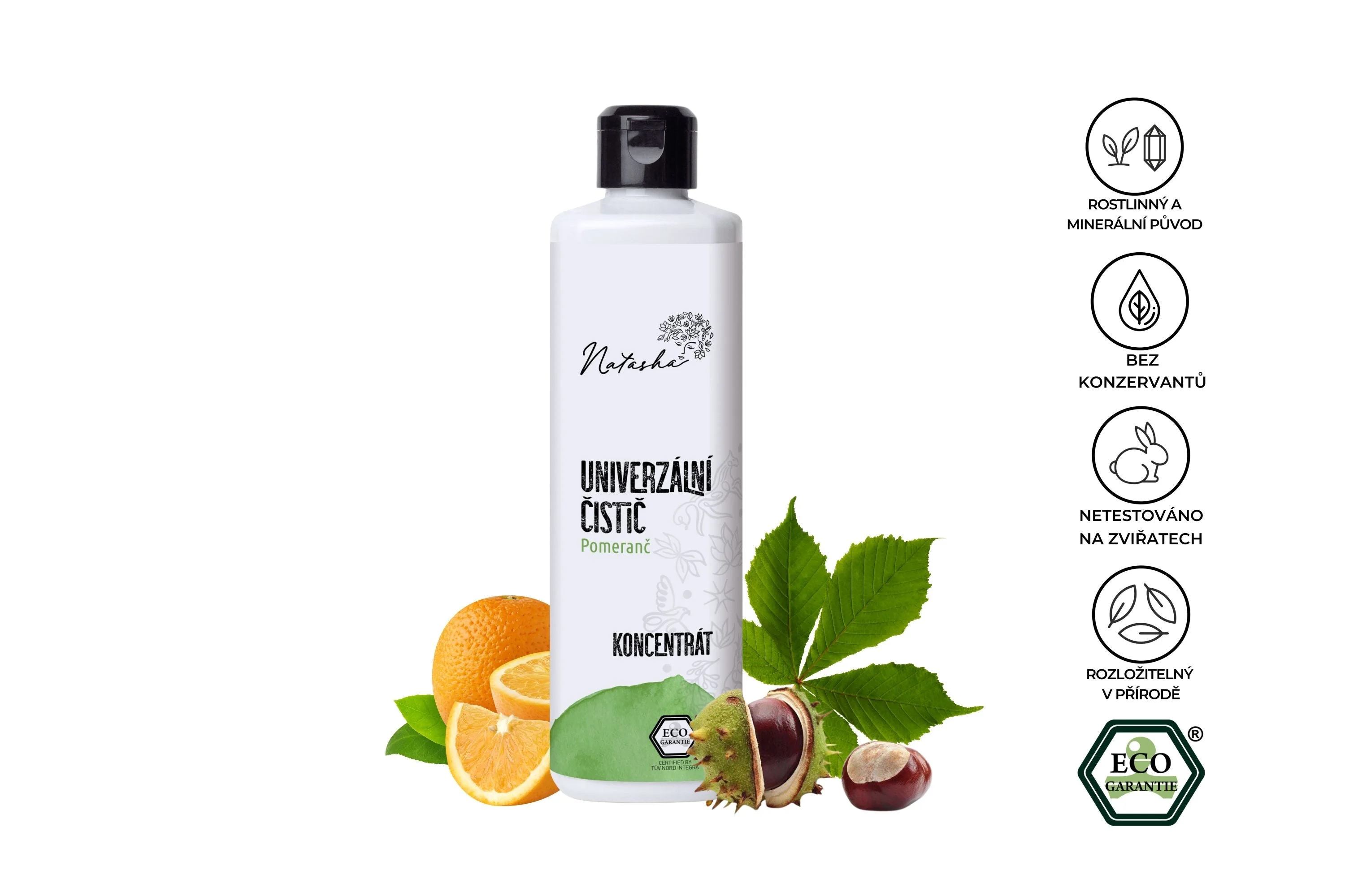 Natasha Detergente multiusos Laranja - concentrado 500 ml - adequado para todas as superfícies