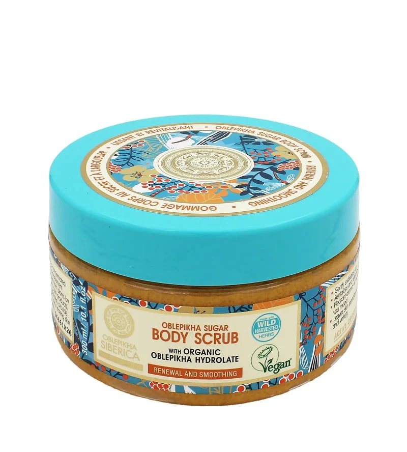 Oblepikha Siberica Renewal And Smoothing Esfoliante corporal natural revitalizante 300 g