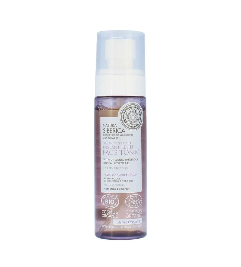 Organic Certified Instant Relief tónico natural para pele sensível 100 ml