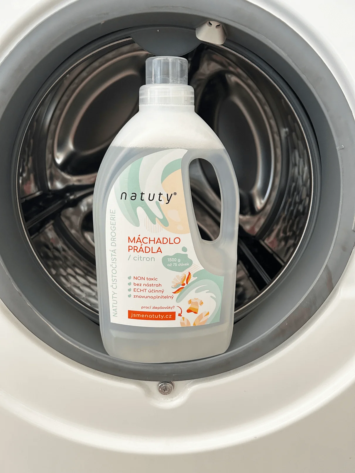 Natuty Aditivo de enxaguamento para roupa com aroma de limão 1 l