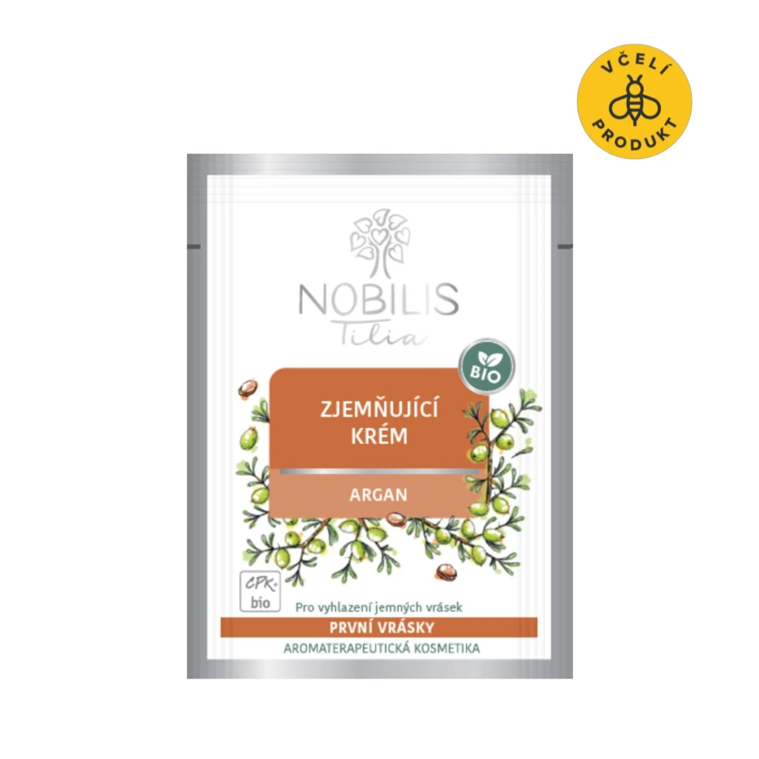 Nobilis Tilia Creme suavizante Argan BIO 2 ml - amostra - val. 06/2026 - dose extra de vitalidade