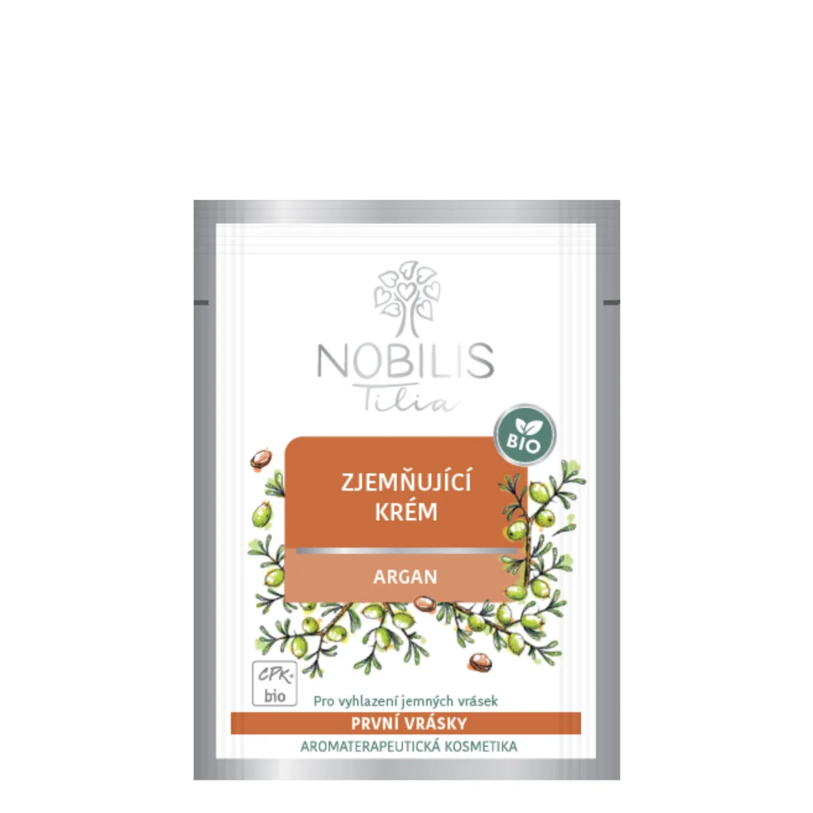 Nobilis Tilia Creme suavizante Argan BIO 2 ml - amostra - val. 06/2026 - dose extra de vitalidade