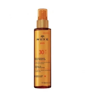 Nuxe Sun óleo bronzeador para rosto e corpo SPF 30