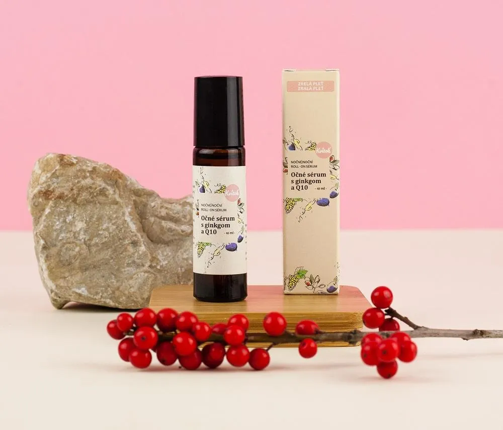 Kvitok Soro de Olhos com Ginkgo e Q10 - Noite 10 ml Roll-on
