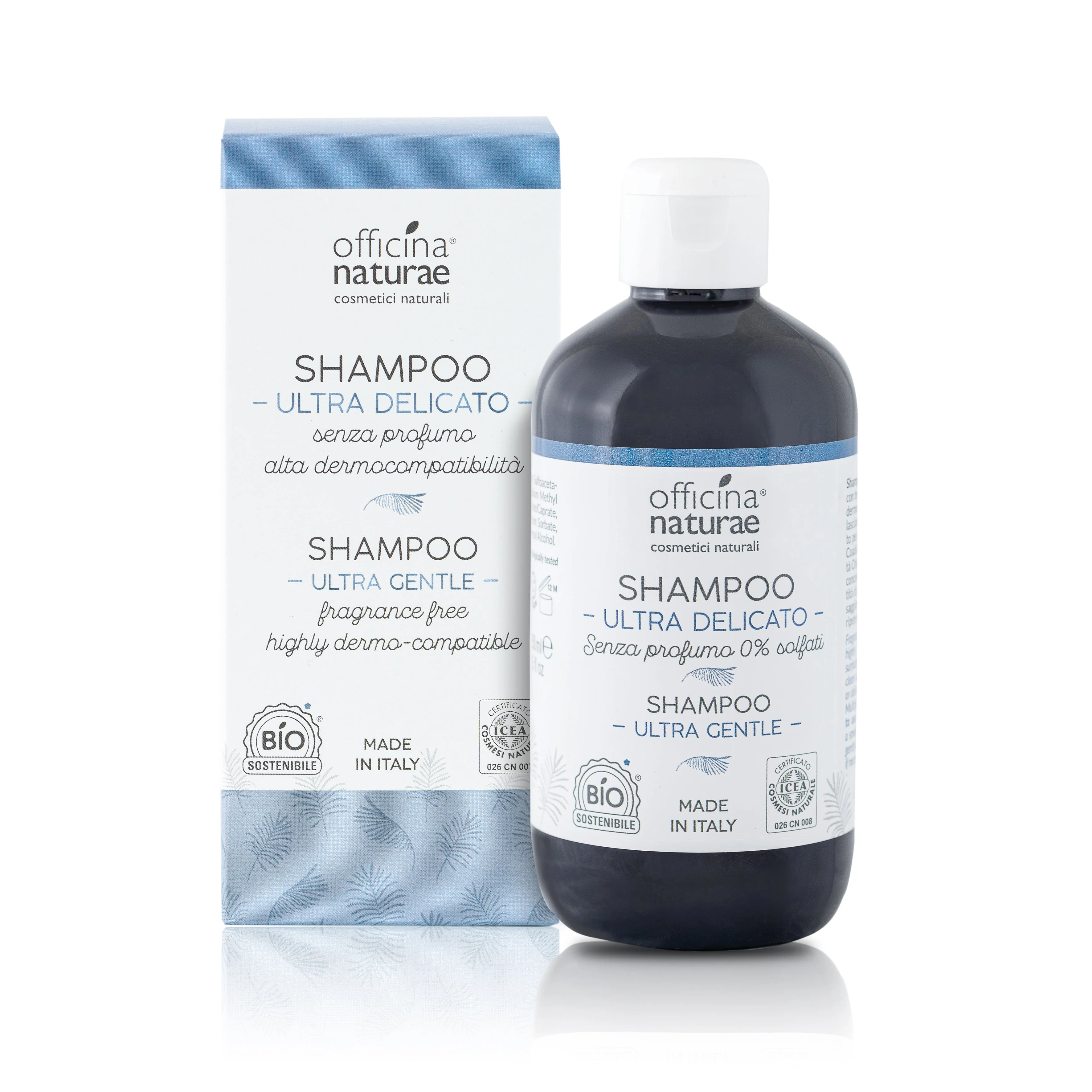 Officina Naturae Champô para couro cabeludo muito sensível Ultra Delicato (250 ml) - adequado também para pessoas com MCS