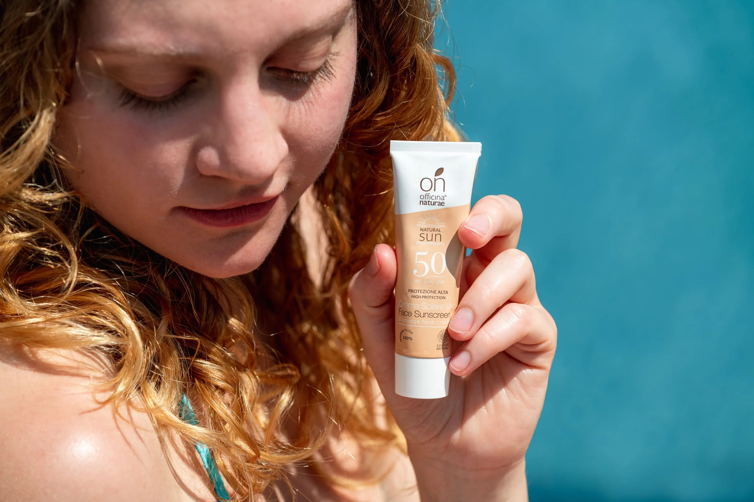 Officina Naturae Creme solar facial SPF 50 - reafirmante (30 ml) - para todos os tipos de pele