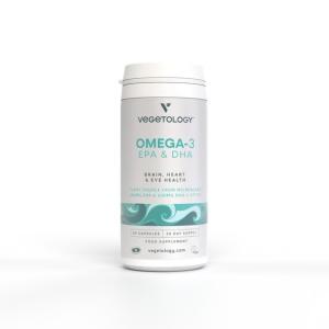 Vegetology Opti3 Omega-3 EPA & DHA com cápsulas de vitamina D 60
