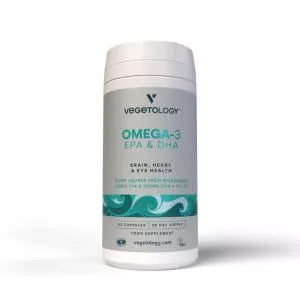 Vegetology Opti3 Omega-3 EPA & DHA com cápsulas de vitamina D 60