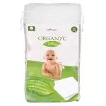 Organyc Quadrados de algodão de limpeza infantil (60 pcs) - 100% algodão orgânico