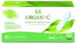 Organyc Super Tampões (16 pcs) - 100% algodão orgânico, 3 gotas