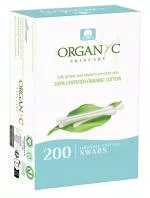 Organyc Orelhas de algodão (200 pcs) - feitas de algodão biológico e cartão reciclado