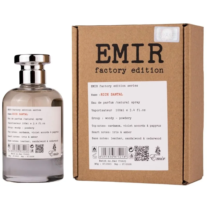 Rich Santal Emir Factory Edition Eau de Parfum Unissexo 100 ml