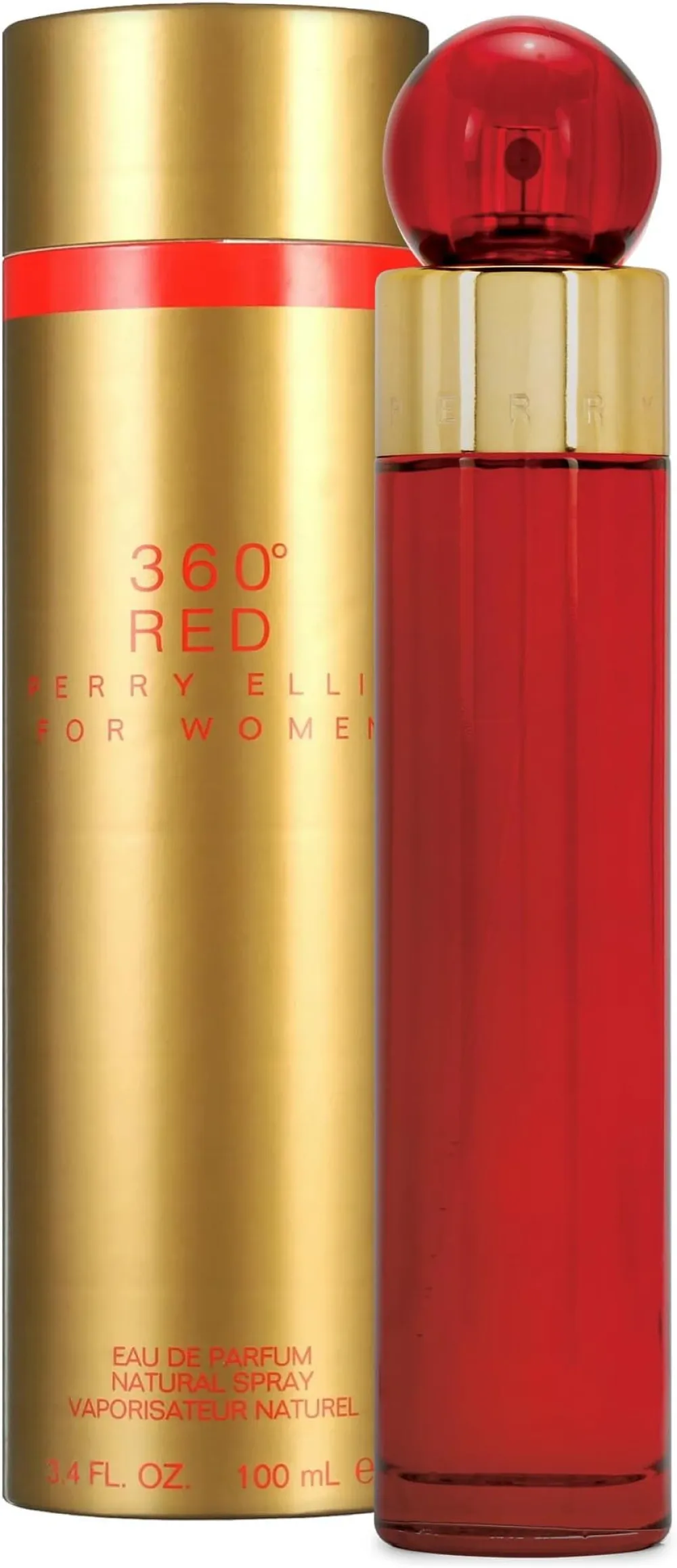 360° Red For Women eau de toilette para mulheres 100 ml