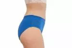 Pinke Welle Calcinha Menstrual Azul Bikini - Azul Médio - htr. e menstruação ligeira (M)