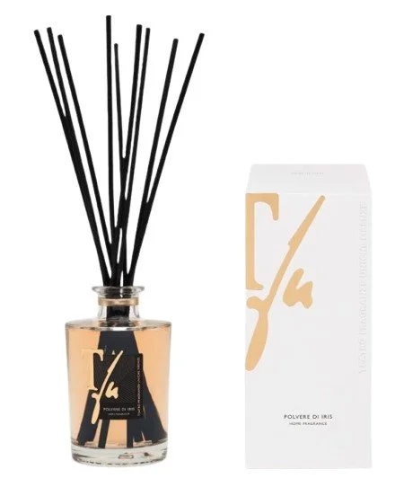 D'IRIS STICKS ML.250 FRAGRÂNCIA PARA O LAR - TFU (inclui 10 varetas de bambu pretas de 30 cm)