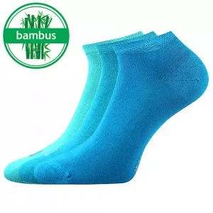 Lonka Meias de mistura de bambu azul