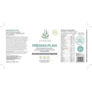Cytoplan Pregna-Plan Multivitamin for pregnant and breastfeeding mothers, 60 comprimidos