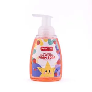 Babyton Sabonete de espuma natural para as mãos Strawberry 350 ml
