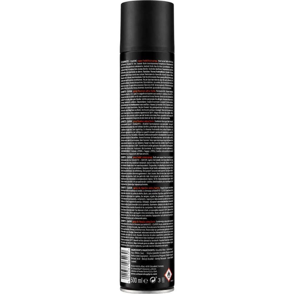 Professional Silhouette Super Hold Spray laca para cabelo com fixação extra forte 500 ml
