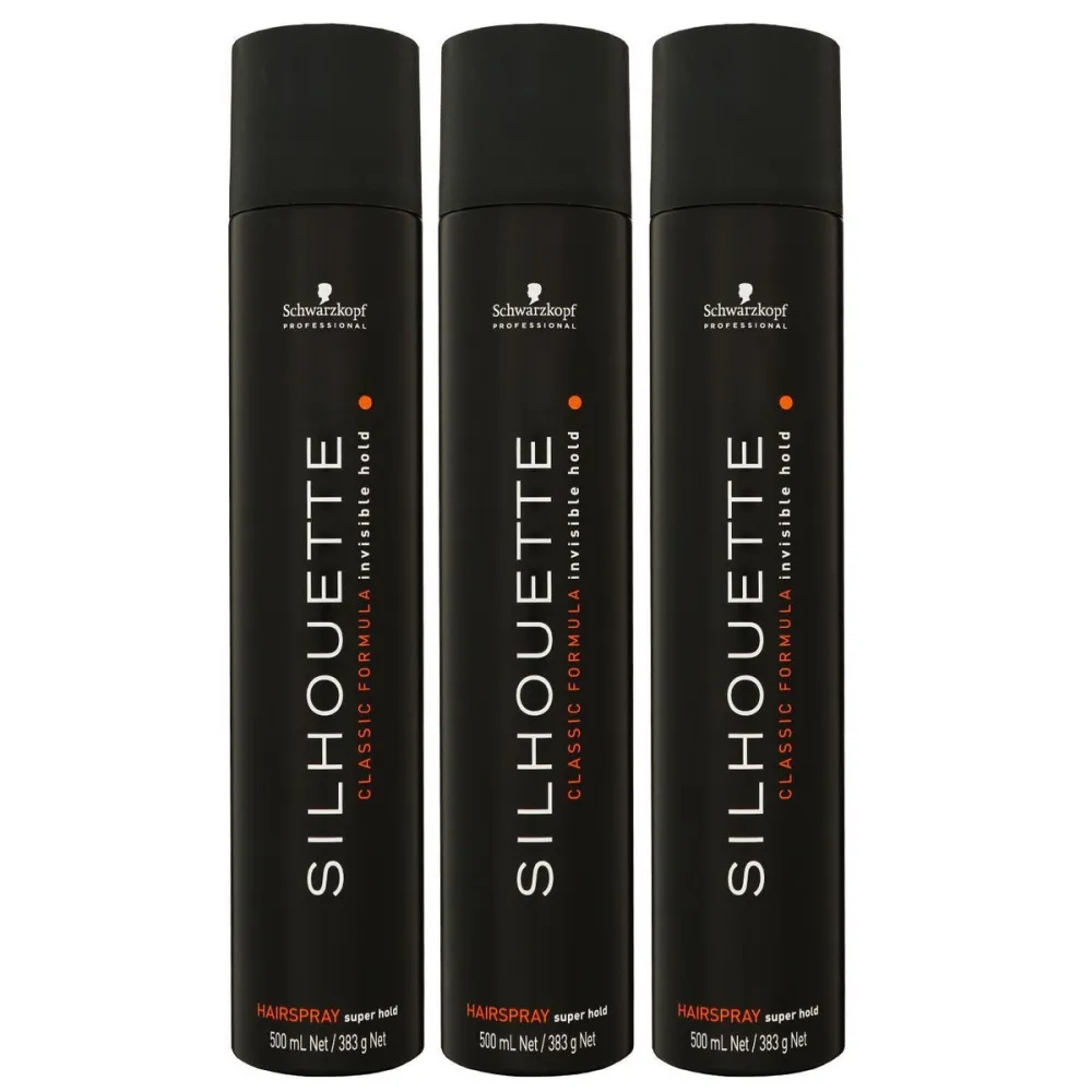 Professional Silhouette Super Hold Spray laca para cabelo com fixação extra forte 500 ml