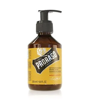 PRORASO Wood And Spice champô para barba para homens