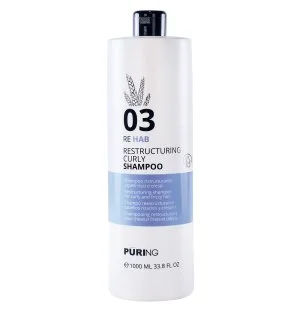 PURING 03 Rehab Shampoo Reestruturante para Cabelos Cacheados e Frisados