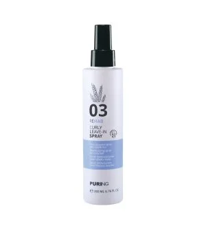PURING 03 Rehab Curly Leave-In Spray spray sem enxágue