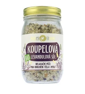 Purity Vision Sal de banho de lavanda bio 400 g
