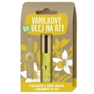 Purity Vision Óleo de baunilha para os lábios BIO (10 ml) - ajuda perfumada para lábios secos
