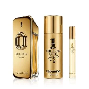Paco Rabanne Million Gold Intense 100 ml + EDT MINI 1 Milion 10 ml + DEO em spray água de perfume para homens