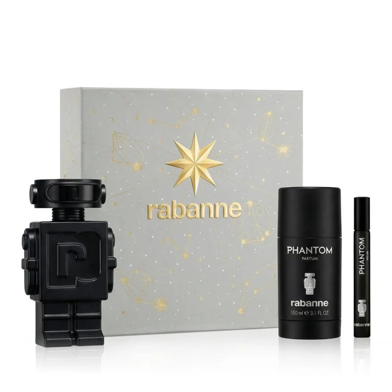 Phantom 100 ml + Desodorizante em spray 150 ml + Mini perfume para homem 10 ml