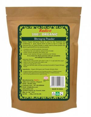 Tratamento herbal BIO (100 g) - Bhringraj - para crescimento de cabelo