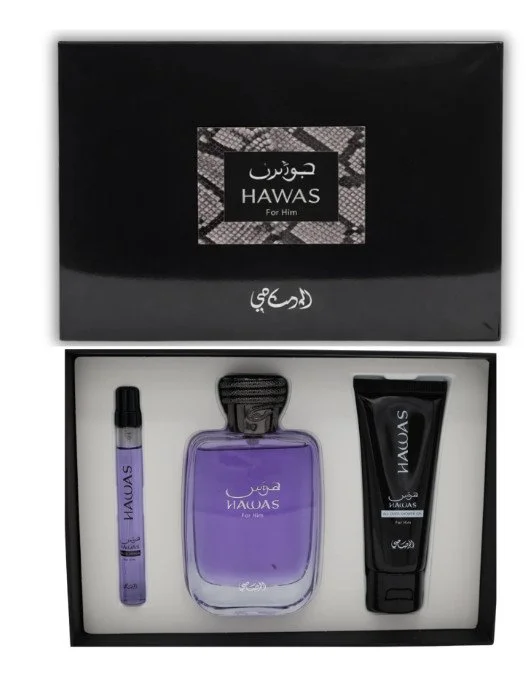 Hawas Men M 100 ml + EDP 10 ml + gel de banho Eau de Parfum 50 ml