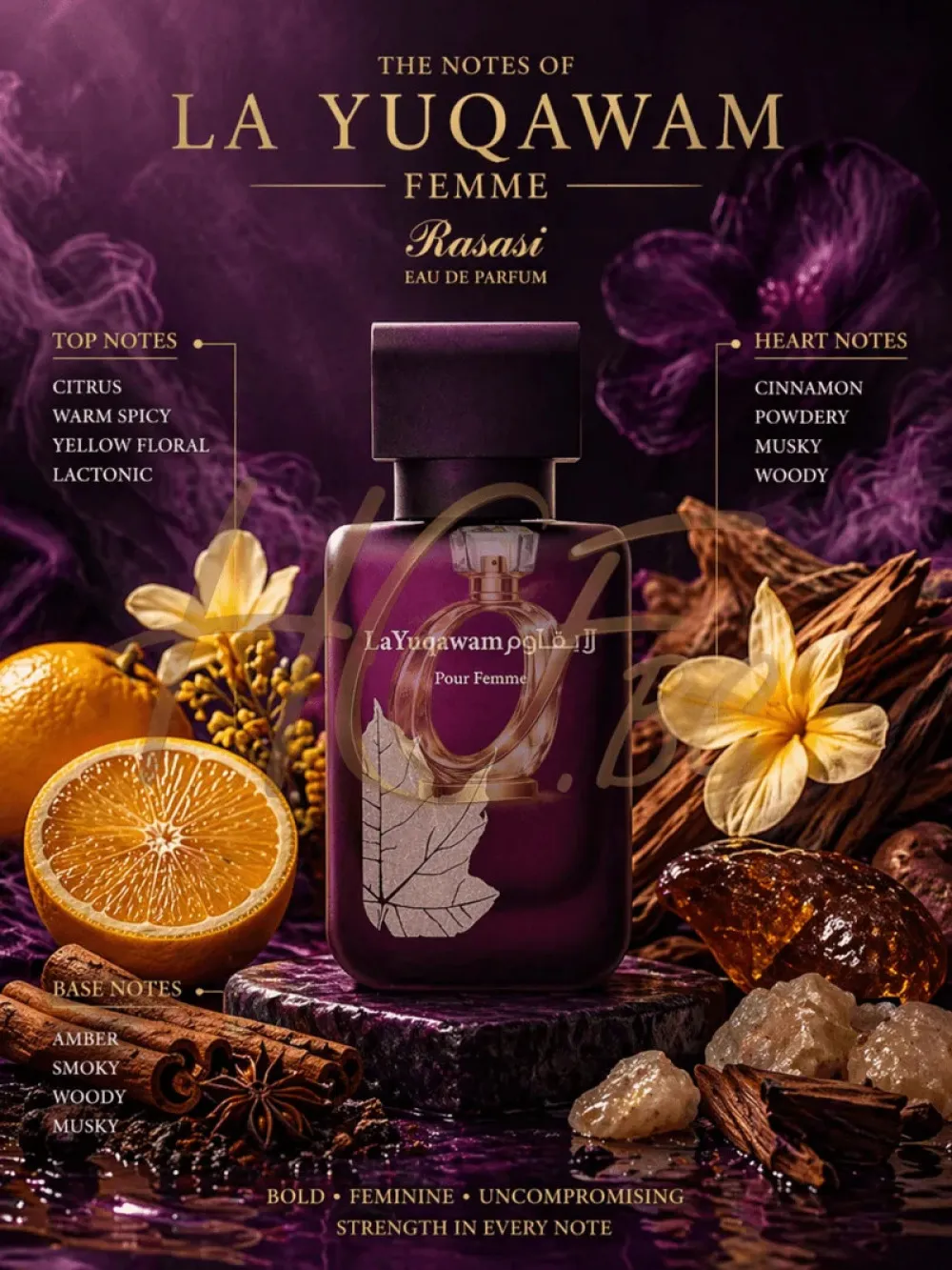 La Yuqawam Pour Femme eau de parfum para mulheres 75 ml