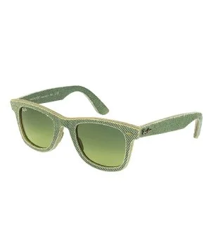 Ray-Ban Óculos de sol RB2140 WAYFARER DEMIN 50x22x145 mm verdes unissexo