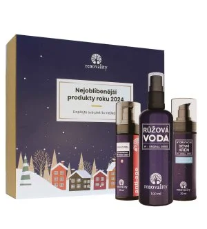 Renovality Original Series produtos mais populares de 2024 Sérum de bakuchiol 30 ml + água de rosas 100 ml + creme de dia com ácido hialurónico