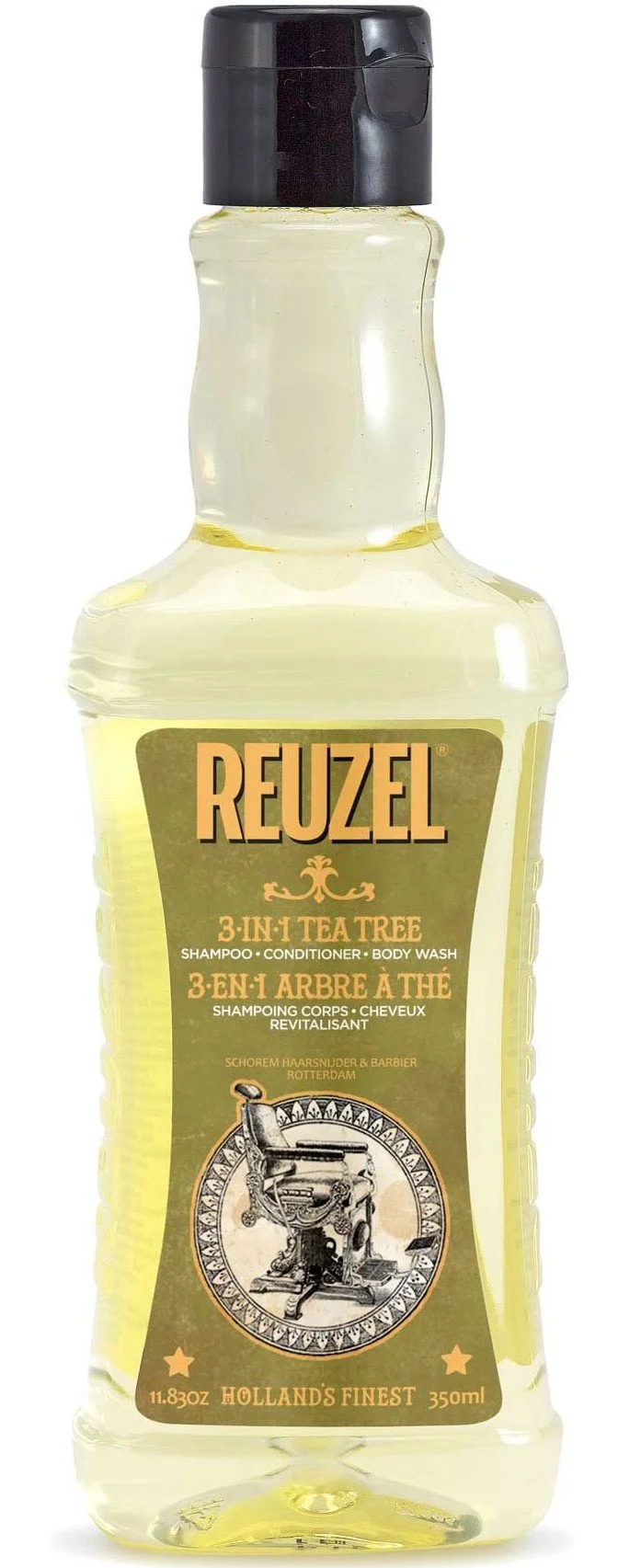 3 em 1 Tea Tree Shampoo-Condicionador-Gel de Banho shampoo para homens 3 em 1 para homens 350 ml