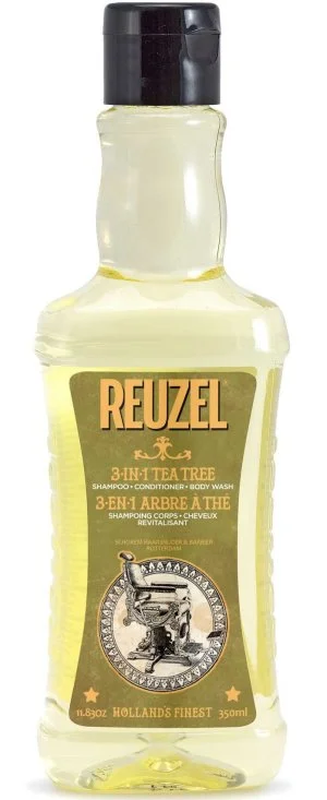 REUZEL 3 em 1 Tea Tree Shampoo-Condicionador-Gel de Banho shampoo para homens 3 em 1 para homens