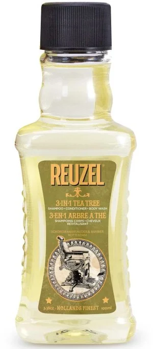 REUZEL 3 em 1 Tea Tree Champô-Condicionador-Gel de Duche para homens